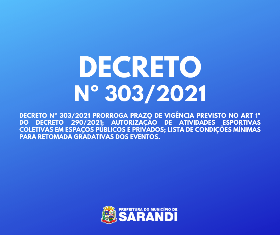 Decreto Nº 303/2021